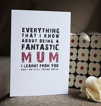 'Being A Fantastic Mum' Card, 3 of 4