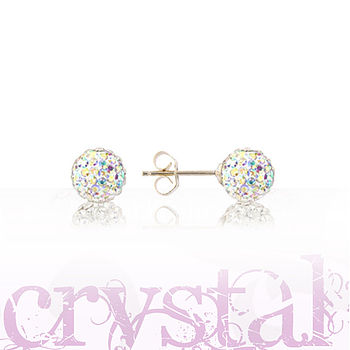 Crystal Ball And Sterling Silver Earrings, 3 of 12
