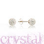 Crystal Ball And Sterling Silver Earrings, thumbnail 2 of 12