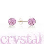 Crystal Ball And Sterling Silver Earrings, thumbnail 4 of 12