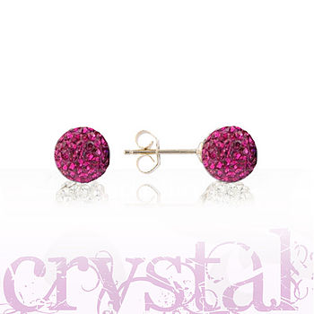 Crystal Ball And Sterling Silver Earrings, 5 of 12