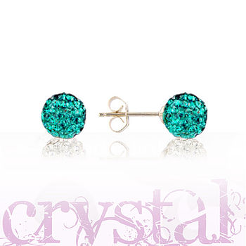 Crystal Ball And Sterling Silver Earrings, 7 of 12
