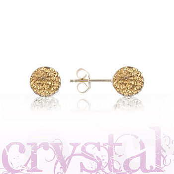 Crystal Ball And Sterling Silver Earrings, 9 of 12