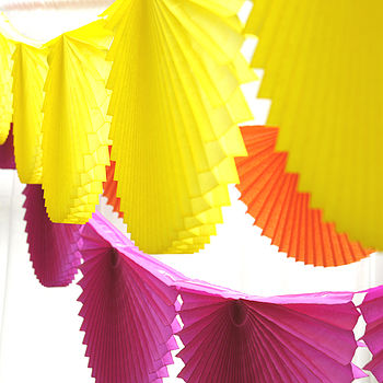 Paper Fan Garland Bunting Party Decoration, 5 of 12