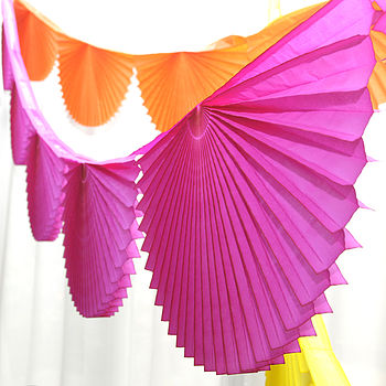 Paper Fan Garland Bunting Party Decoration, 12 of 12