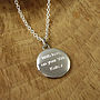 Personalised Men's Sterling Silver Pebble Necklace, thumbnail 7 of 8