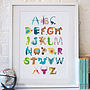 Animal Alphabet Print A3, thumbnail 1 of 7