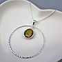 Murano Glass And Sterling Silver Circle Pendant, thumbnail 1 of 6