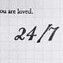 Vintage Ink Stamp 'You Are Loved 24/Seven', thumbnail 3 of 3