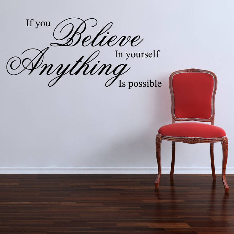 if you believe wall stickers quotes by parkins interiors ...