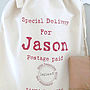 Personalised Special Delivery Christmas Sack, thumbnail 2 of 2