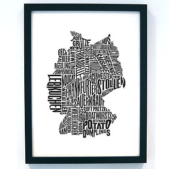 Gastronomy Map Print Set A3, 5 of 11