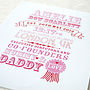 Personalised Typographic Baby Birth Details Print, thumbnail 4 of 6