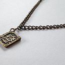 Book Lover Necklace By Literary Emporium | notonthehighstreet.com