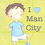 Personalised Football Print Man City, thumbnail 2 of 9
