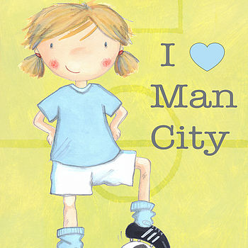 Personalised Football Print Man City, 5 of 9