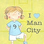 Personalised Football Print Man City, thumbnail 8 of 9