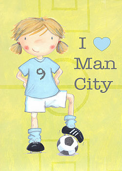 Personalised Football Print Man City, 8 of 9