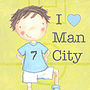 Personalised Football Print Man City, thumbnail 1 of 9