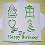 Laser Cut Special Age Birthday Card, thumbnail 3 of 4