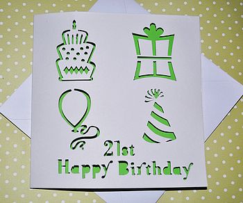 Laser Cut Special Age Birthday Card, 3 of 4