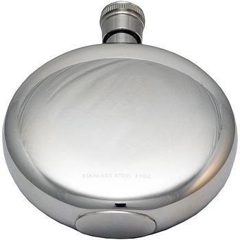 Personalised and Engraved Round Window Hip Flask, 11 of 12