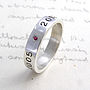Silver Personalised Ring, thumbnail 11 of 11