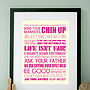 Personalised Wise Words Art Print By Made At The Mill ...