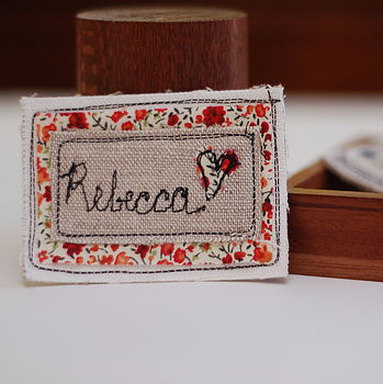 Personalised Embroidered Name Badge, 2 of 5