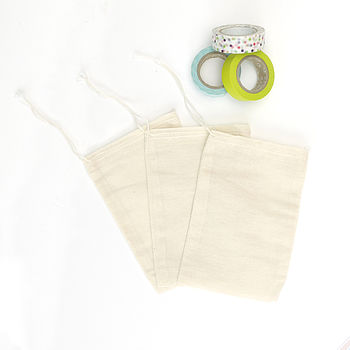 Cotton Muslin Bags, 2 of 4