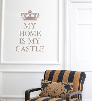 'My Home Is My Castle' Wall Sticker, 2 of 4