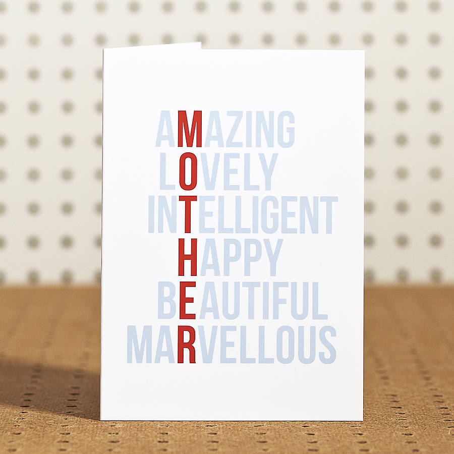 Ideas for best sale mums birthday card