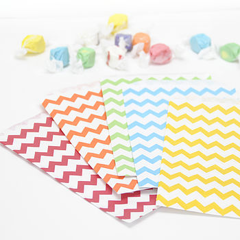 Chevron Print Paper Party Bags, 5 of 12
