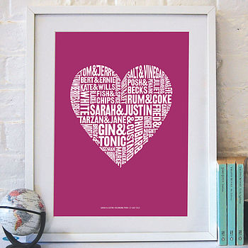 Personalised 'Perfect Pairs' Print, 8 of 9