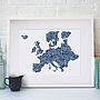 Europe Gastronomy Map Print, thumbnail 2 of 5