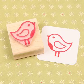 Christmas Robin Rubber Stamp, 2 of 4