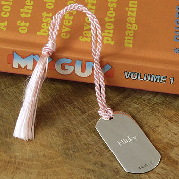 Personalised Solid Sterling Silver Bookmark, 6 of 6