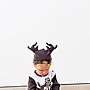 Baby Reindeer Hat Grey, thumbnail 6 of 6