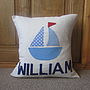 Personalised Boy's Name Cushion Cover, thumbnail 3 of 3