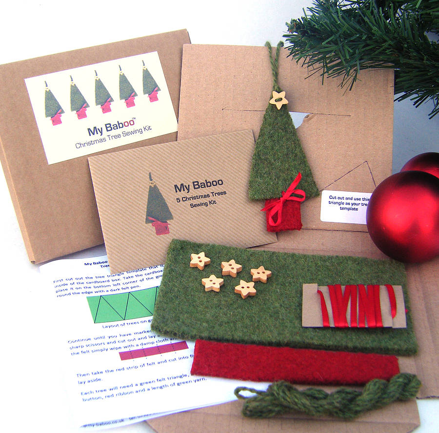 Christmas tree decoration sewing kit by my baboo ...