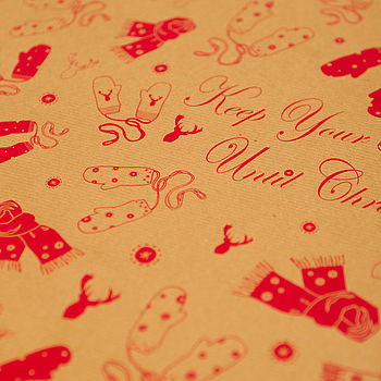 Recycled Brown Christmas Wrapping Paper, 4 of 5