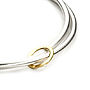 Silver And Gold Crossover Bangle, thumbnail 2 of 4
