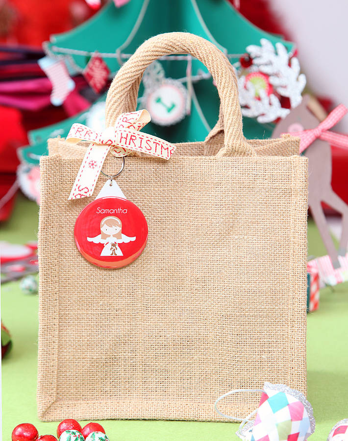 jute christmas bag