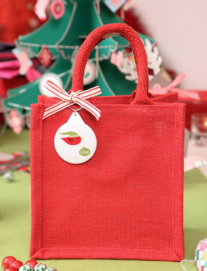 jute christmas bag