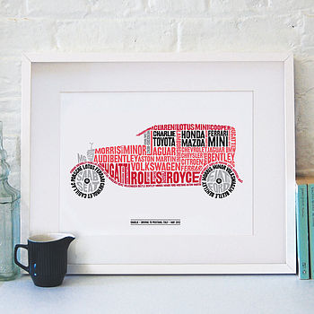 Personalised Vintage Car Print, 3 of 8