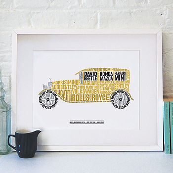 Personalised Vintage Car Print, 5 of 8