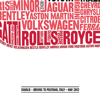 Personalised Vintage Car Print, 4 of 8