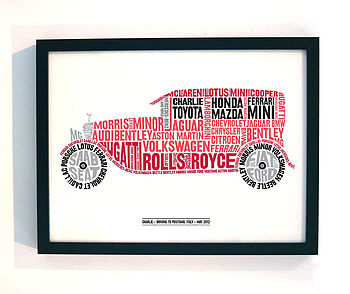 Personalised Vintage Car Print, 8 of 8