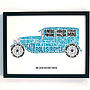 Personalised Vintage Car Print, thumbnail 7 of 8