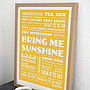'Bring Me Sunshine' Morecambe And Wise Print, thumbnail 1 of 3